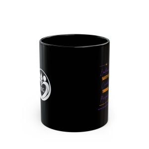 Emotional Safety Is Created Through Progress Mug | Black Ceramic Coffee Cup